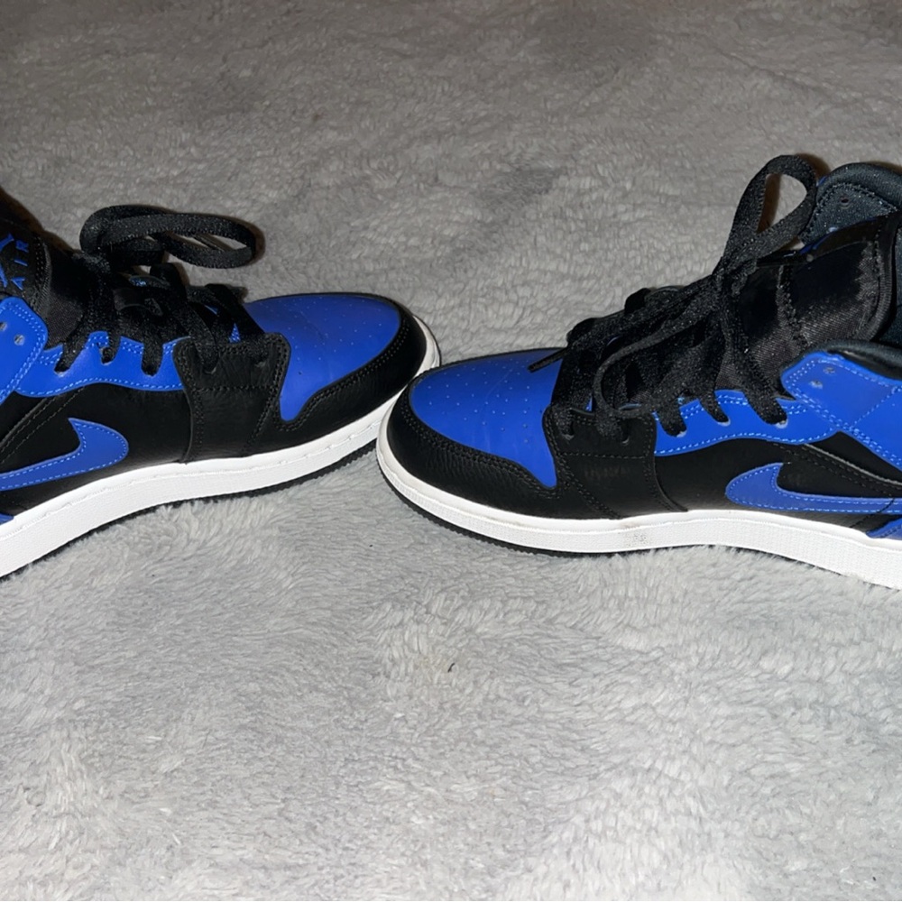 Nike Air Jordan Black and Blue Sneakers